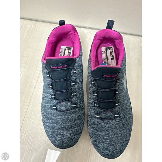 Shoes Athletic By Skechers In Blue, Size: 9
