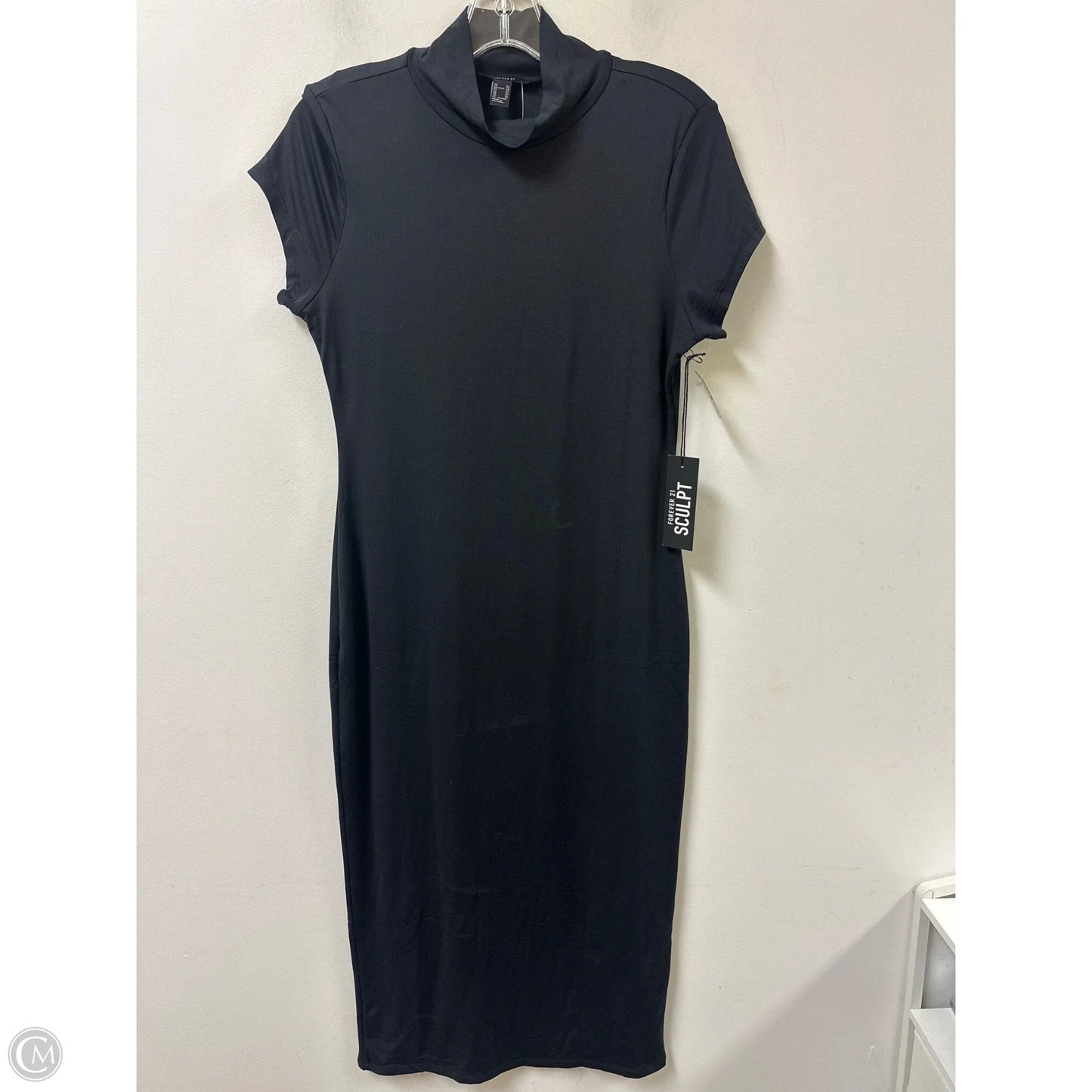 Dress Casual Maxi By Forever 21 In Black, Size: Xl