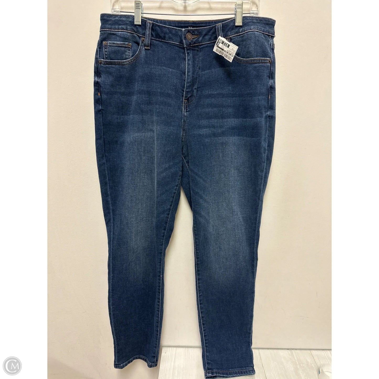 Jeans Skinny By New York And Co In Blue Denim, Size: 12