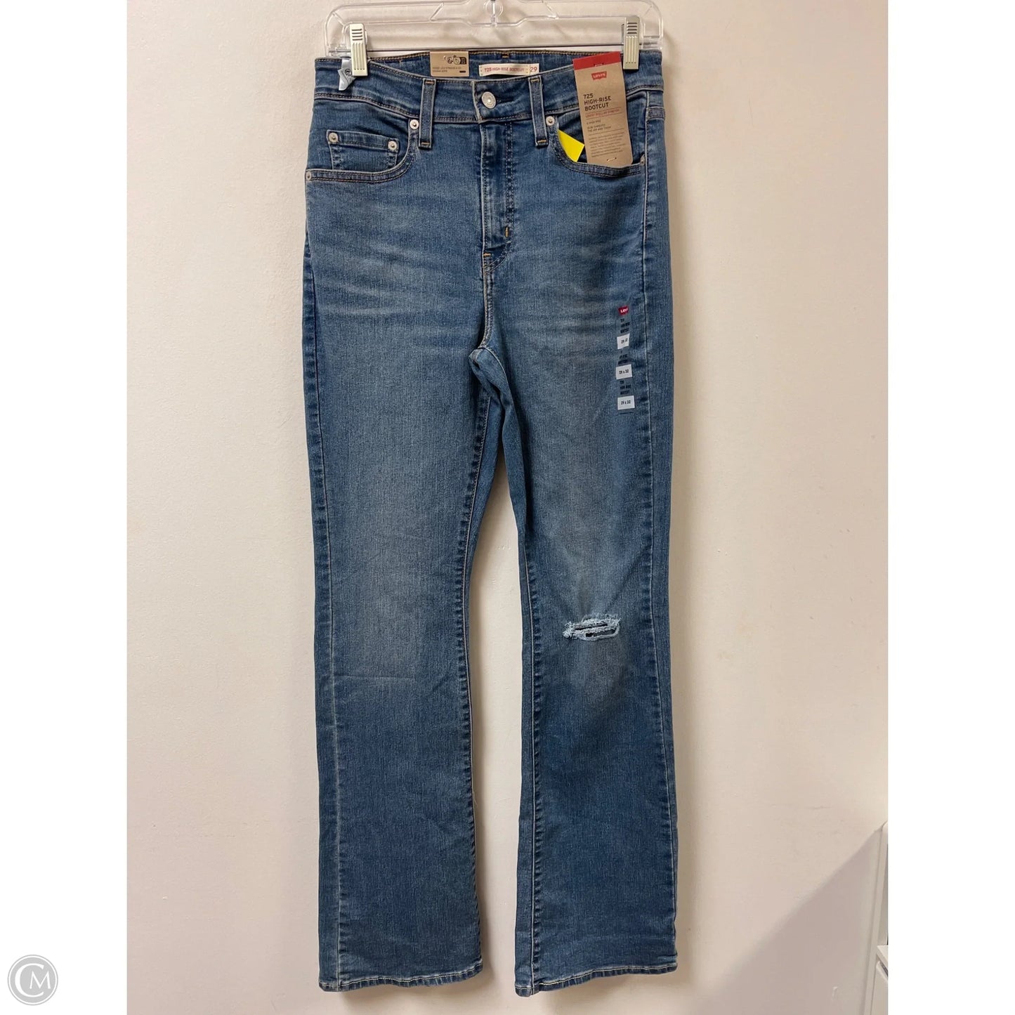 Jeans Boot Cut By Levis In Blue Denim, Size: 8