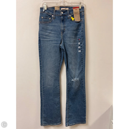 Jeans Boot Cut By Levis In Blue Denim, Size: 8