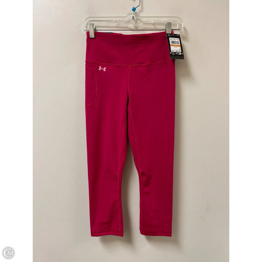 Athletic Leggings By Under Armour In Pink, Size: S