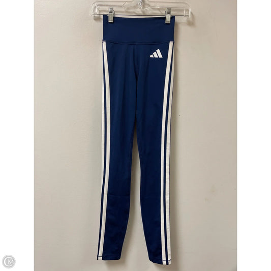 Athletic Leggings By Adidas In Blue, Size: S