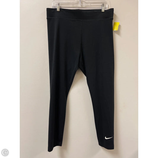 Athletic Leggings By Nike In Black, Size: Xl