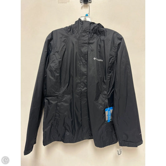 Jacket Windbreaker By Columbia In Black, Size: L