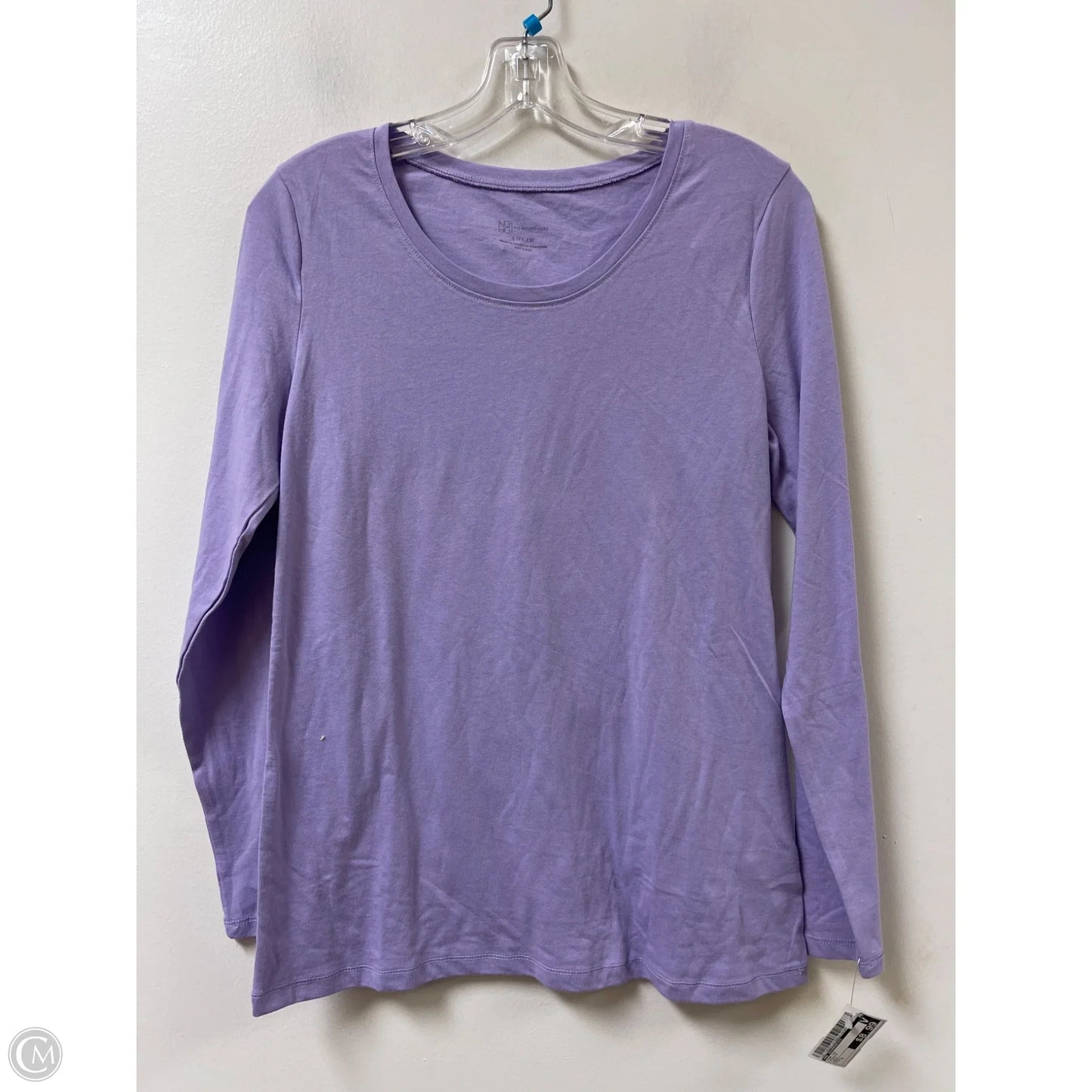 Top Long Sleeve By No Boundaries In Purple, Size: L