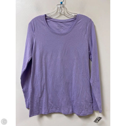 Top Long Sleeve By No Boundaries In Purple, Size: L