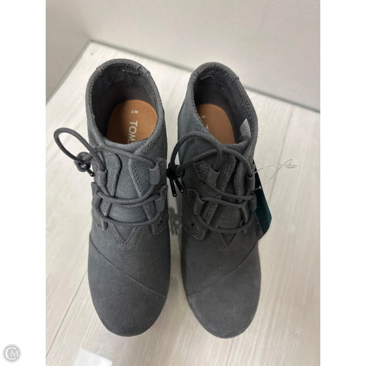 Shoes Heels Wedge By Toms In Black, Size: 7