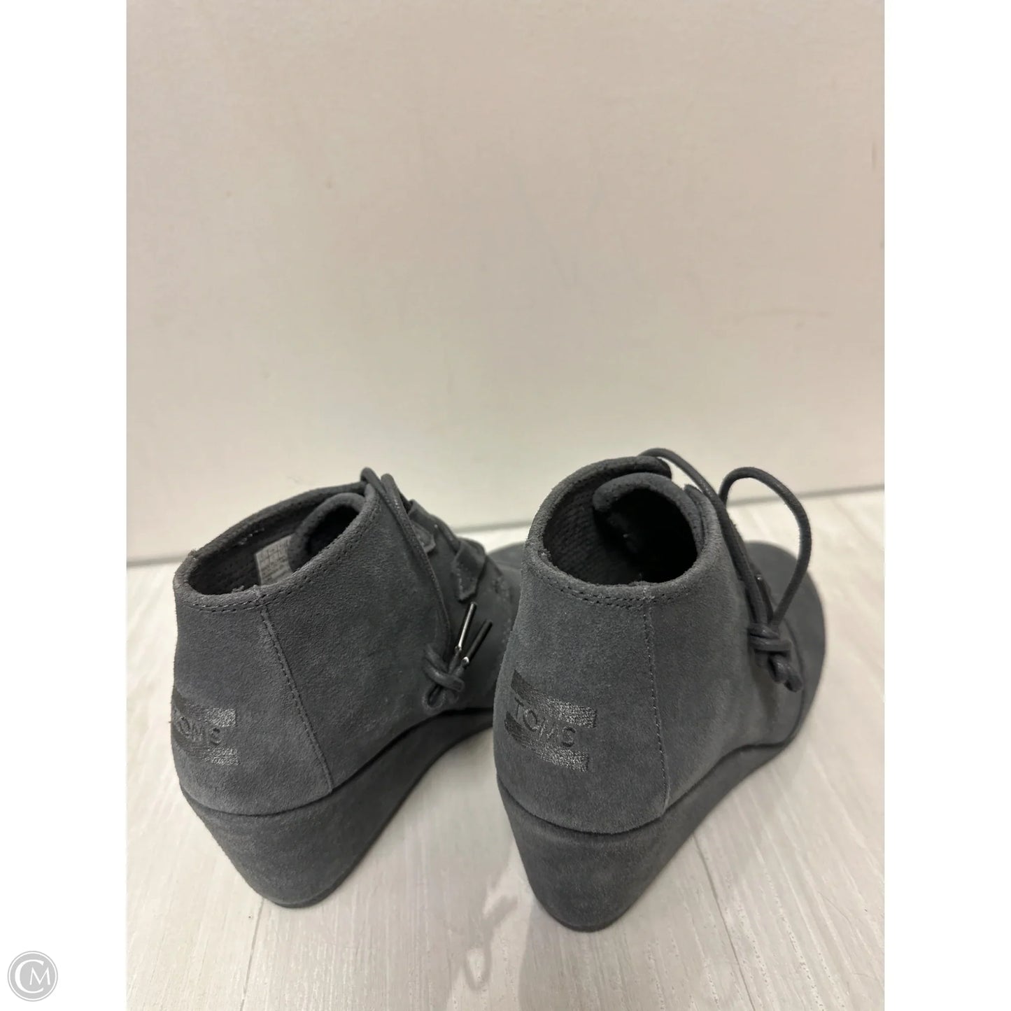 Shoes Heels Wedge By Toms In Black, Size: 7