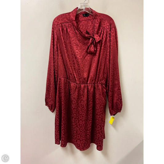 Dress Casual Short By Tacera In Red, Size: Xl