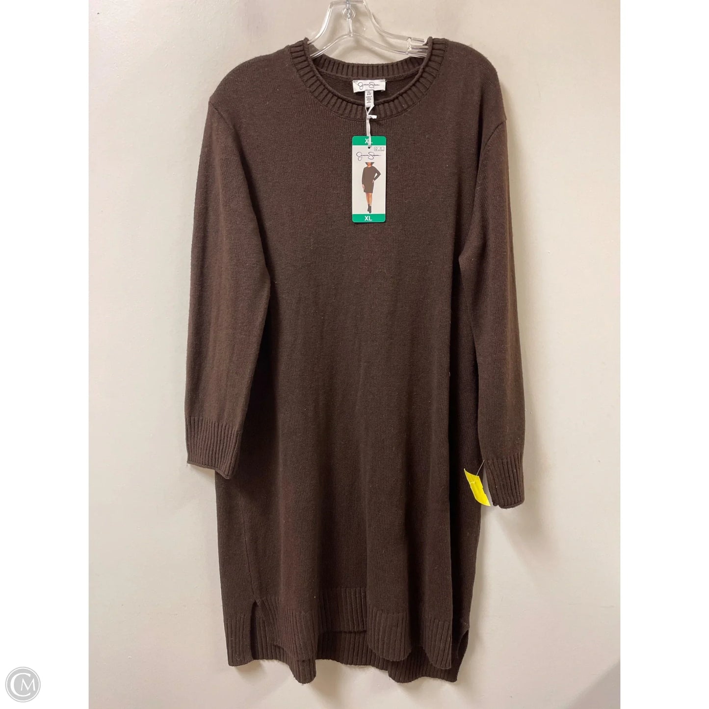Dress Sweater By Jessica Simpson In Brown, Size: Xl