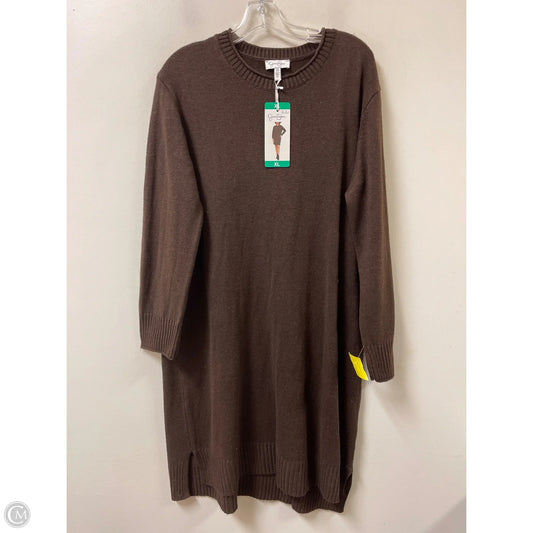 Dress Sweater By Jessica Simpson In Brown, Size: Xl