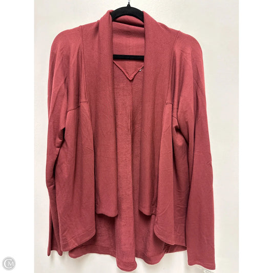 Sweater Cardigan By Clothes Mentor In Red, Size: Osfm
