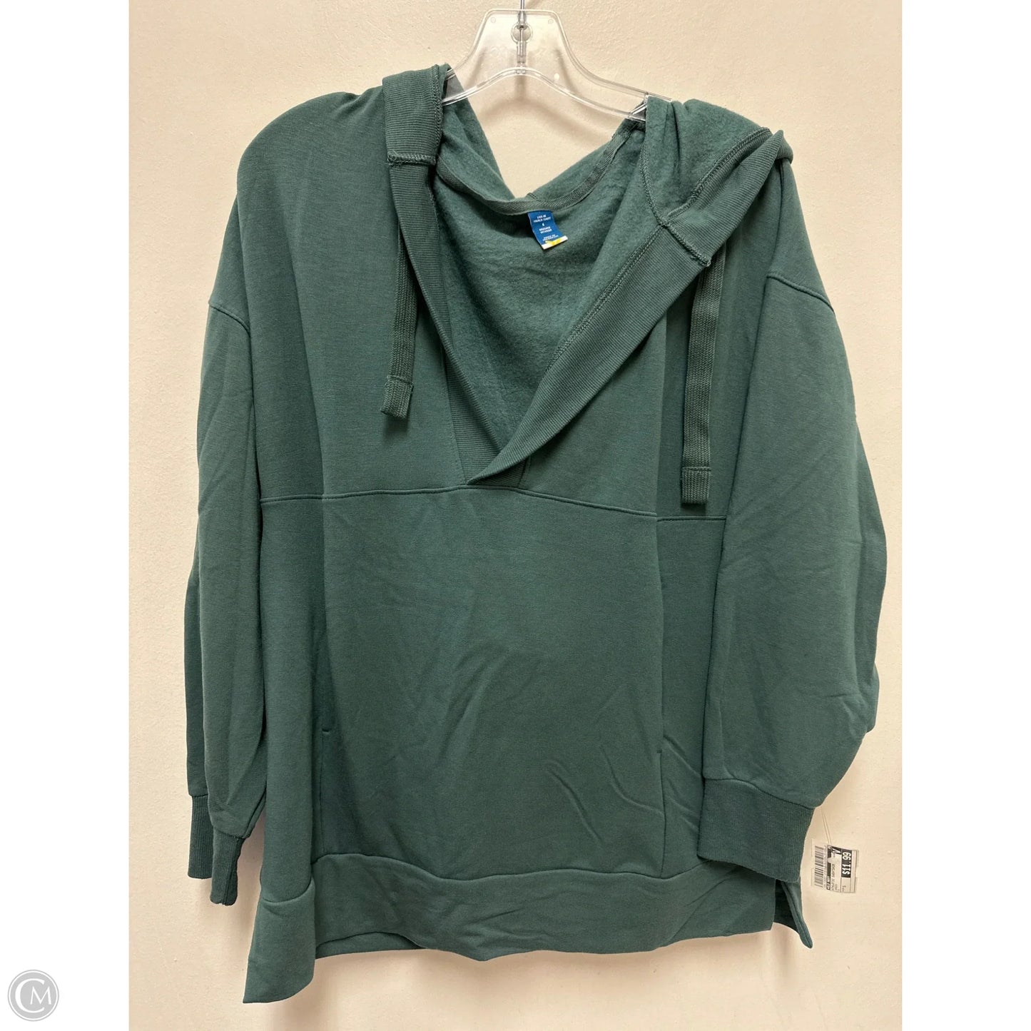 Athletic Sweatshirt Hoodie By Old Navy In Green, Size: S