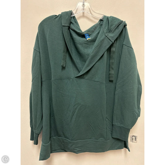 Athletic Sweatshirt Hoodie By Old Navy In Green, Size: S