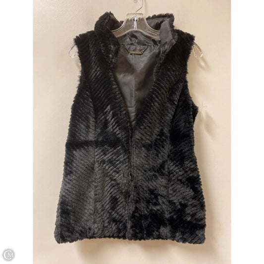 Vest Faux Fur & Sherpa By White House Black Market In Black, Size: Xs