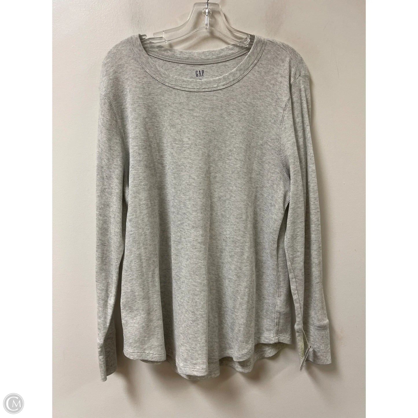 Top Long Sleeve By Gap In Grey, Size: 1x
