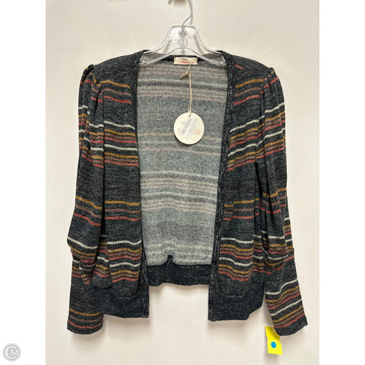 Sweater Cardigan By Hummingbird In Striped Pattern, Size: M