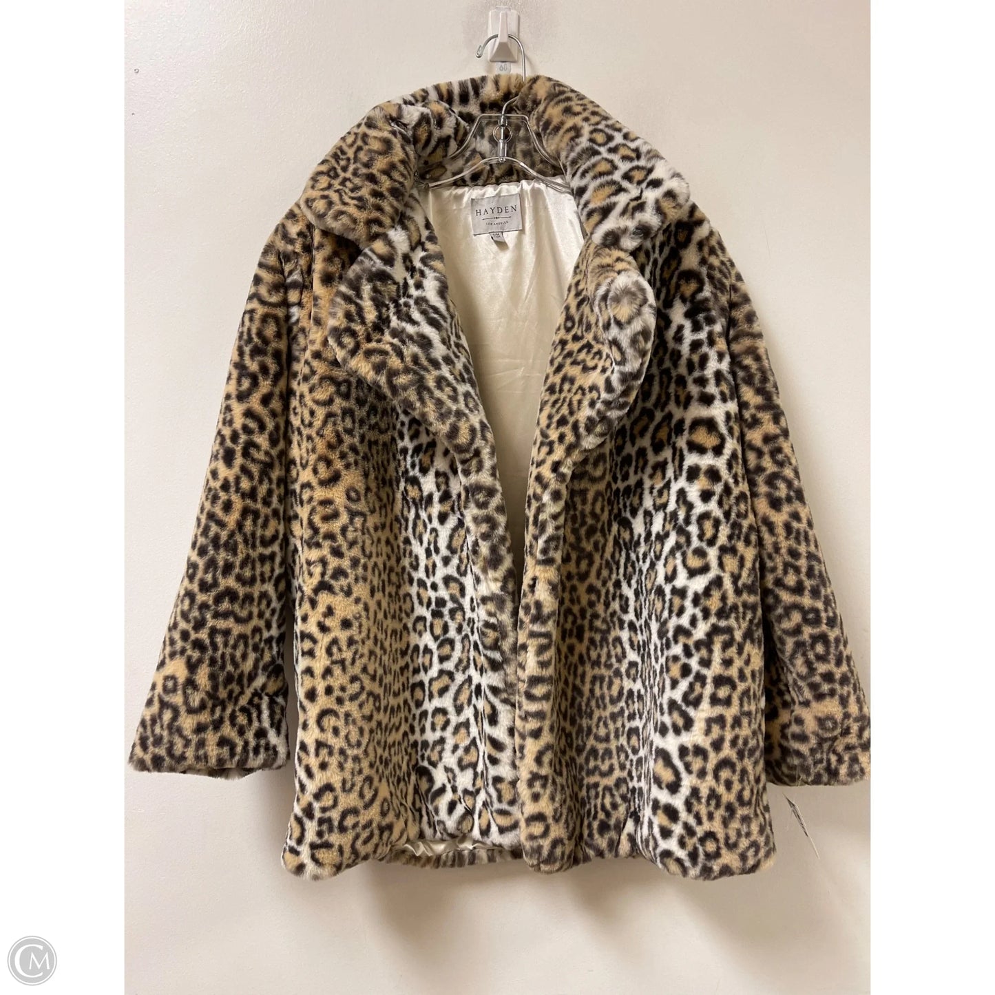Jacket Faux Fur & Sherpa By Hayden La In Animal Print, Size: M