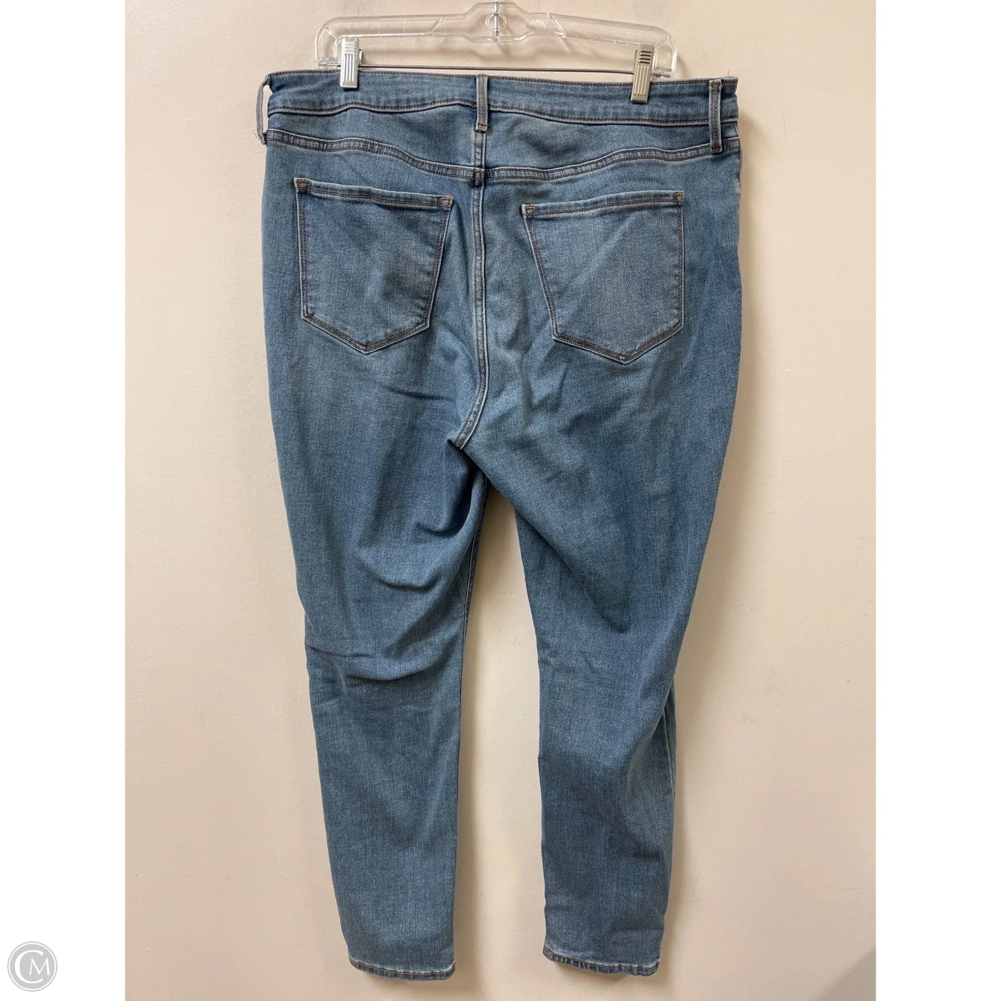 Jeans Skinny By Old Navy In Blue Denim, Size: 16