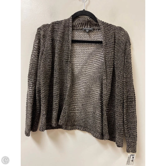Sweater Cardigan By Eileen Fisher In Silver, Size: Lp