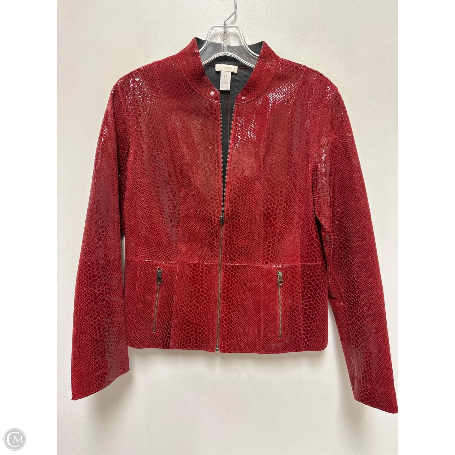 Jacket Other By Chicos In Red, Size: S