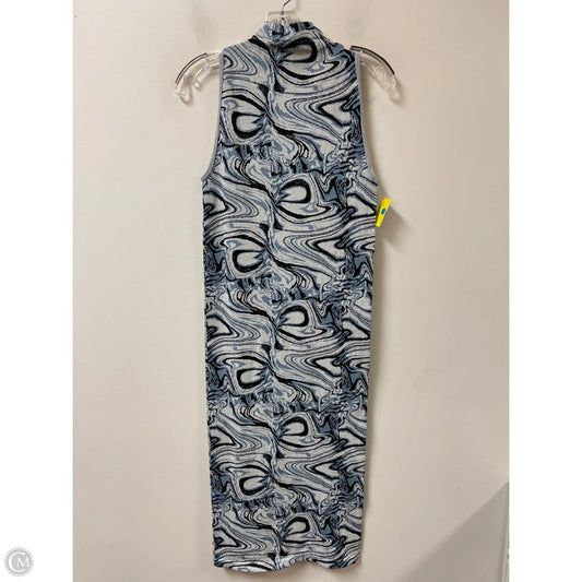 Dress Casual Maxi By Zara In Blue & White, Size: M