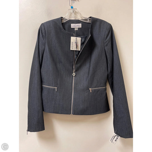 Blazer By Calvin Klein In Grey, Size: S