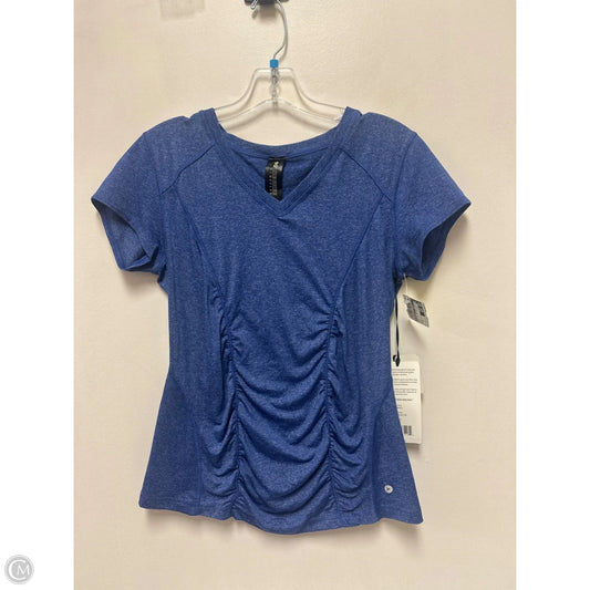Athletic Top Short Sleeve By 90 Degrees By Reflex In Blue, Size: M