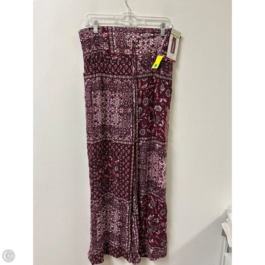 Pants Wide Leg By C Wonder In Maroon, Size: 16