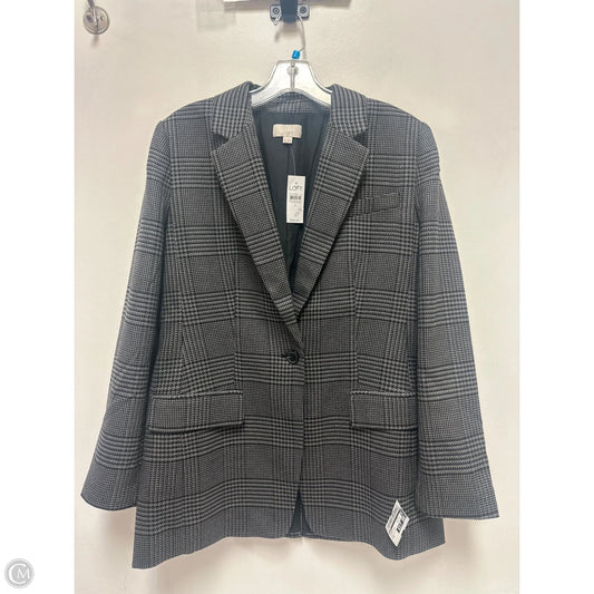 Blazer By Loft In Black & Grey, Size: M