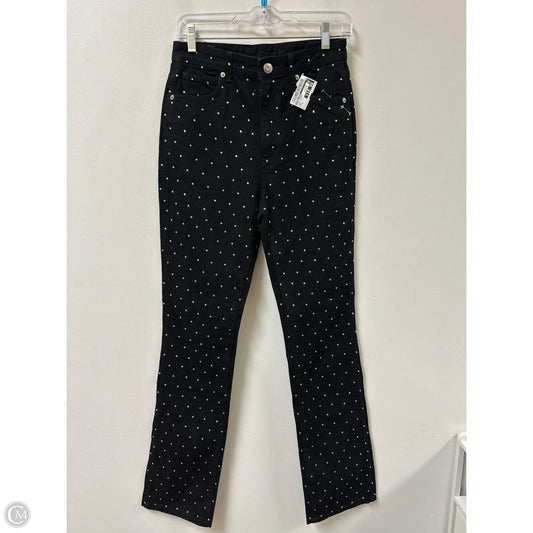 Jeans Flared By Gianni Bini In Black Denim, Size: 4