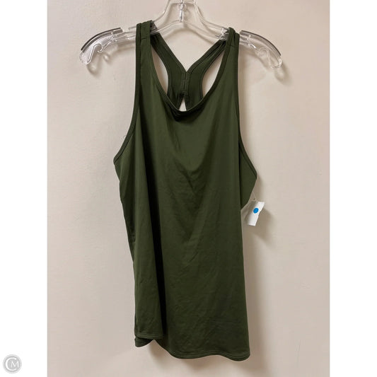 Athletic Tank Top By Fabletics In Green, Size: L