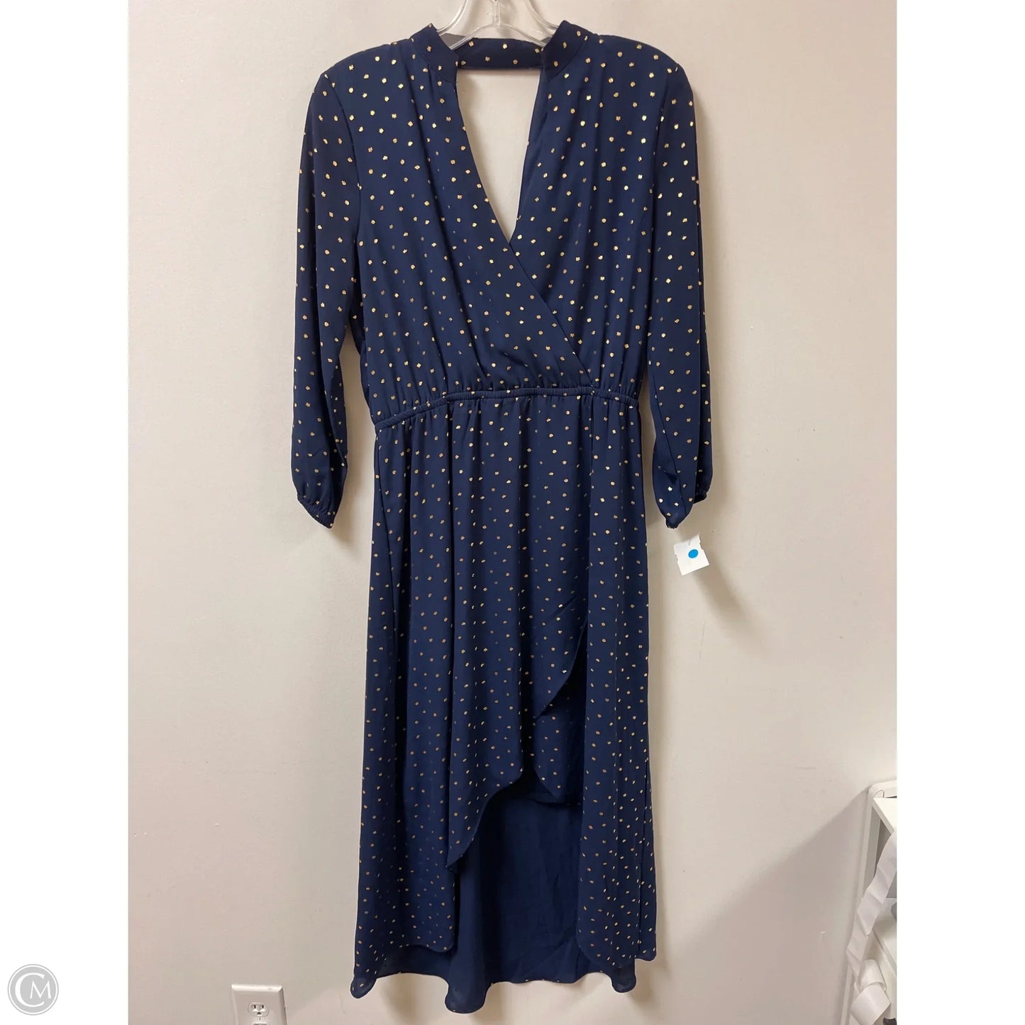Dress Casual Maxi By Laundry In Blue & Gold, Size: S