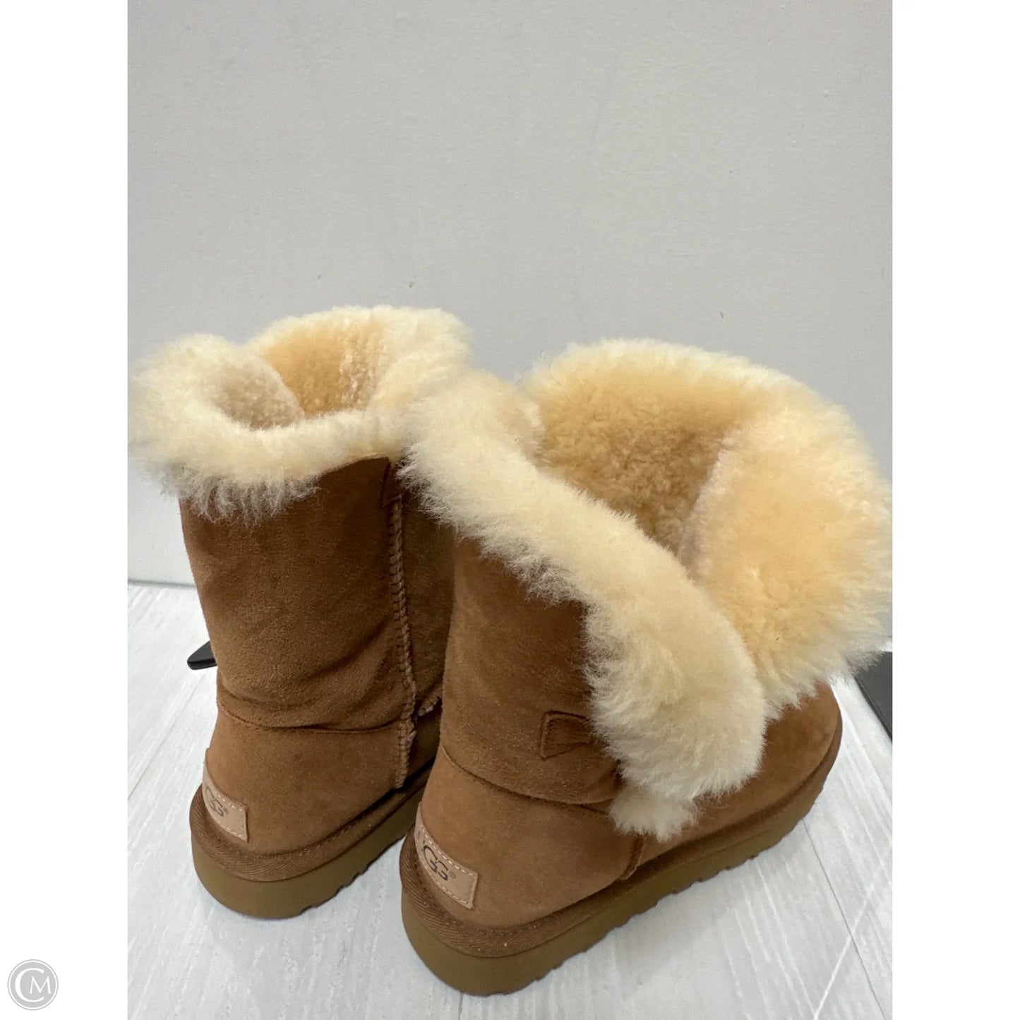 Boots Designer By Ugg In Brown, Size: 8