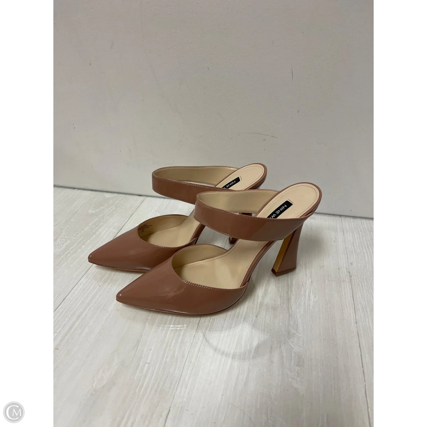 Shoes Heels Block By Nine West In Brown, Size: 10