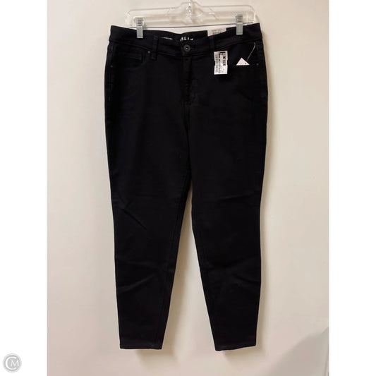 Jeans Skinny By Style And Company In Black Denim, Size: 12