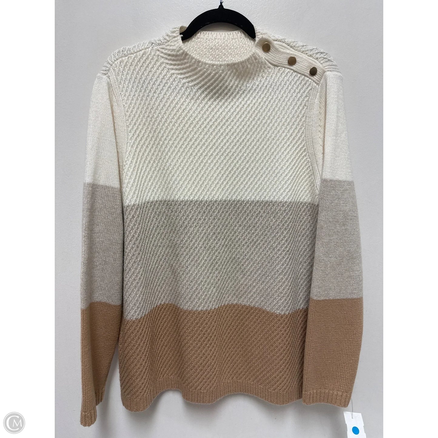 Sweater By Talbots In Cream, Size: Xl