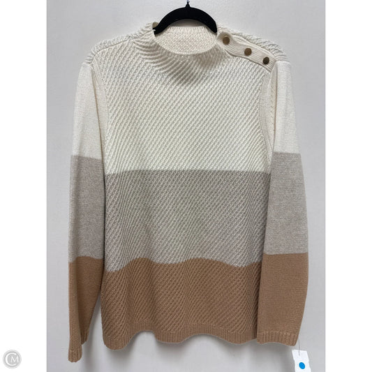 Sweater By Talbots In Cream, Size: Xl