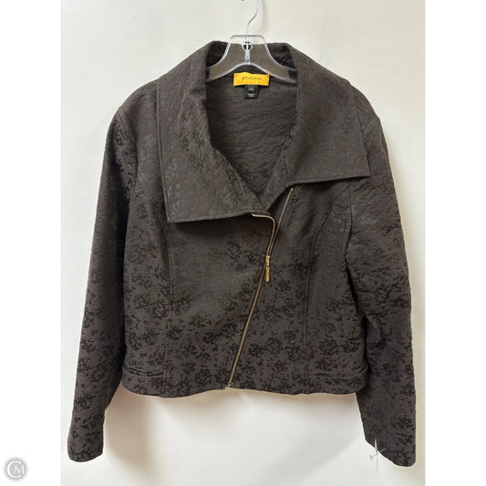 Jacket Luxury Designer By St John Collection In Brown, Size: L