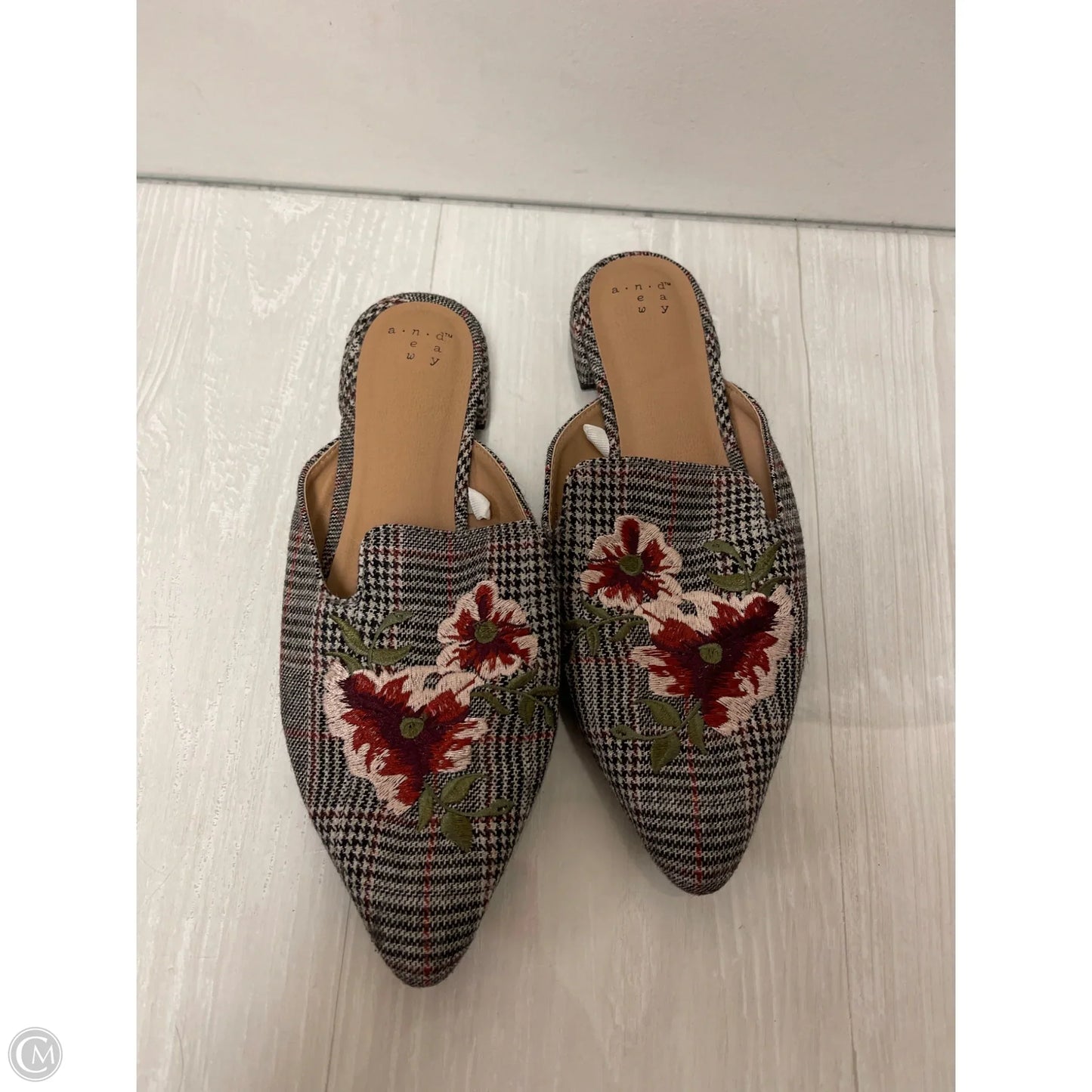 Shoes Flats By A New Day In Black & Cream, Size: 8