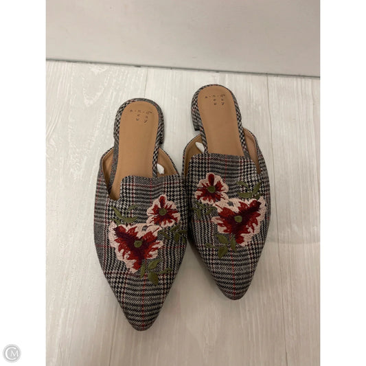 Shoes Flats By A New Day In Black & Cream, Size: 8