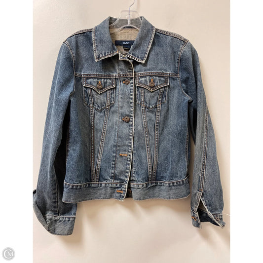 Jacket Denim By Gap In Blue Denim, Size: M