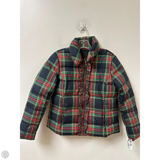 Jacket Puffer & Quilted By Talbots In Plaid Pattern, Size: Sp
