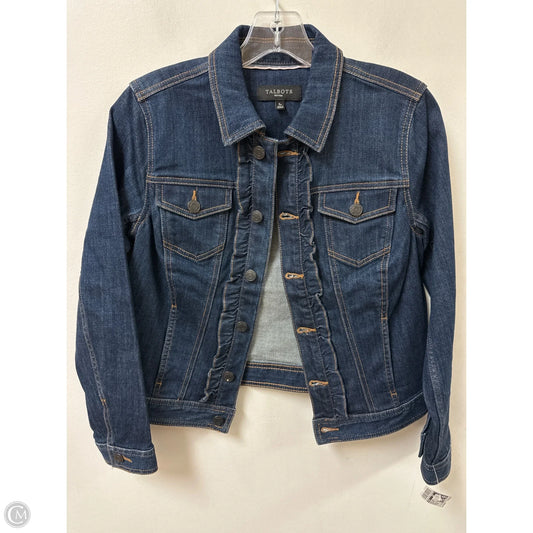 Jacket Denim By Talbots In Blue Denim, Size: Sp