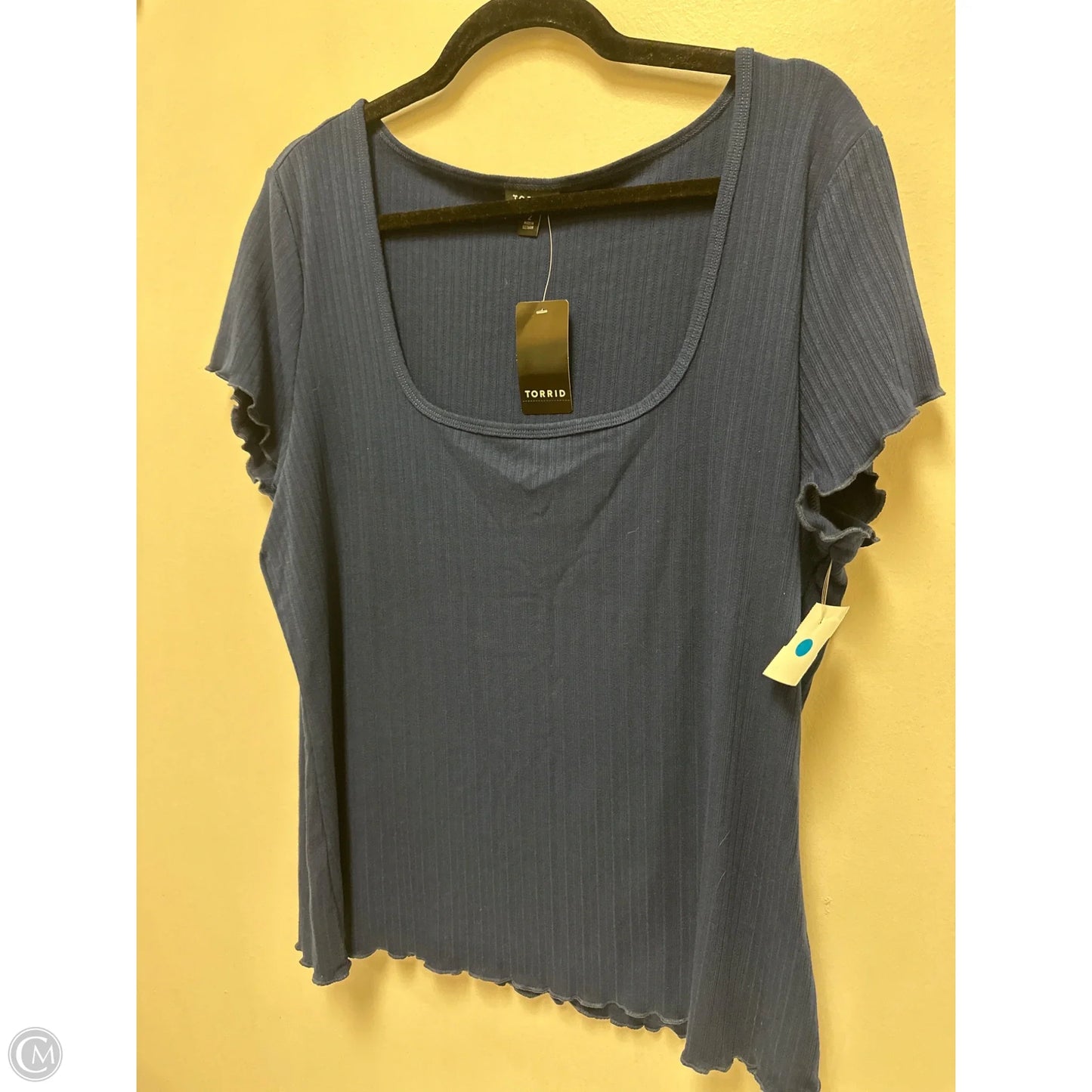 Top Short Sleeve By Torrid In Navy, Size: 2x