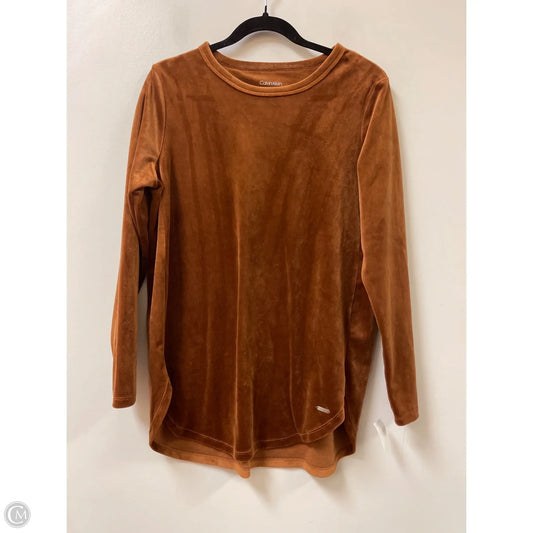 Sweater By Calvin Klein In Brown, Size: S