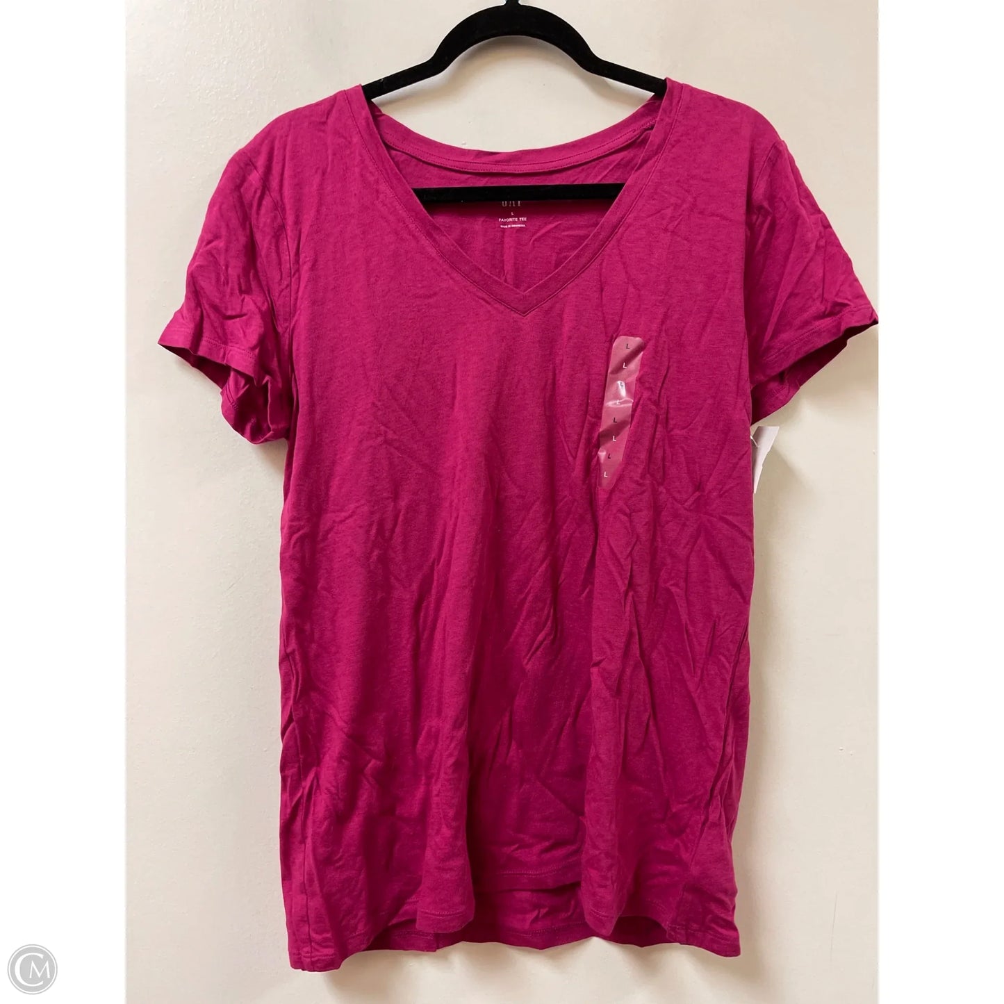 Top Short Sleeve By Gap In Pink, Size: L