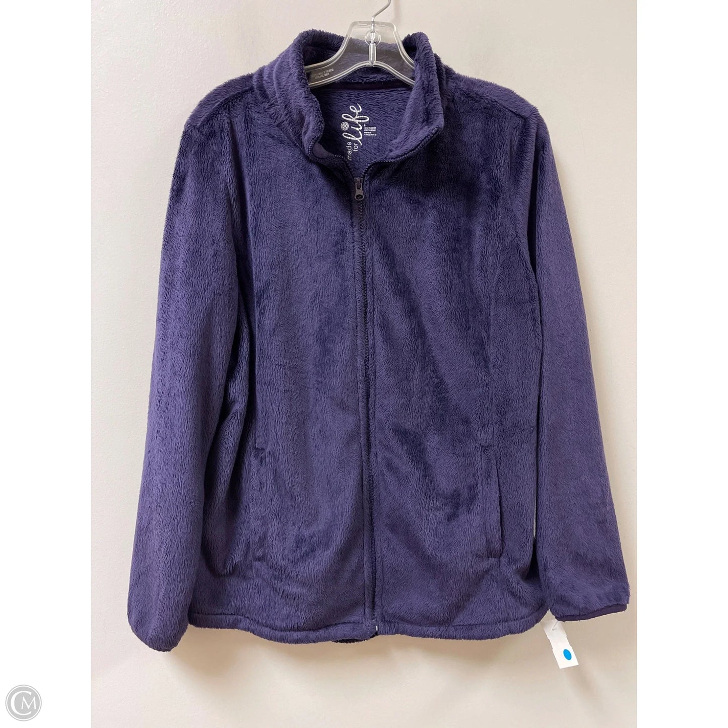 Jacket Faux Fur & Sherpa By Made For Life In Purple, Size: L