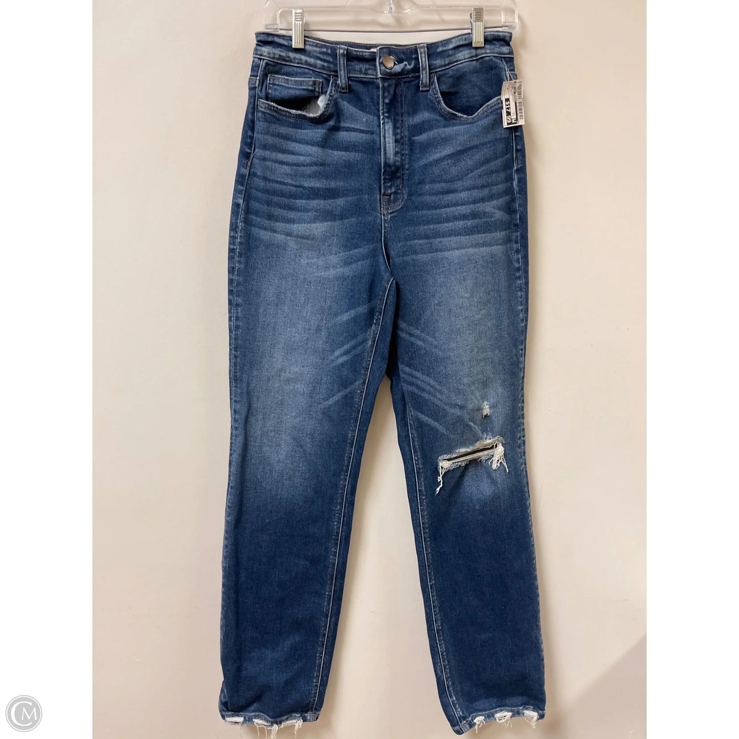 Jeans Straight By Flying Monkey In Blue Denim, Size: 8